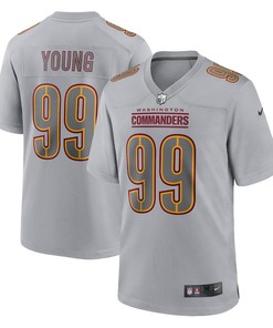 Chase Young Washington Commanders Atmosphere Fashion Game Jersey - Gray