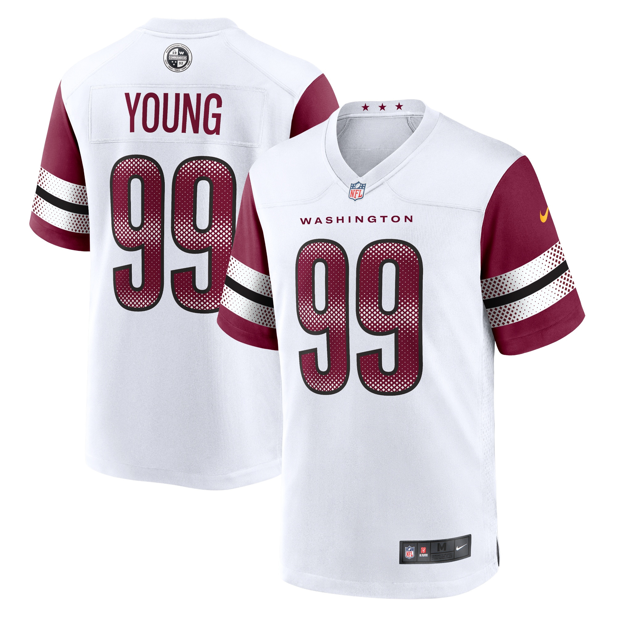 Chase Young Washington Commanders Game Jersey - White Nfl