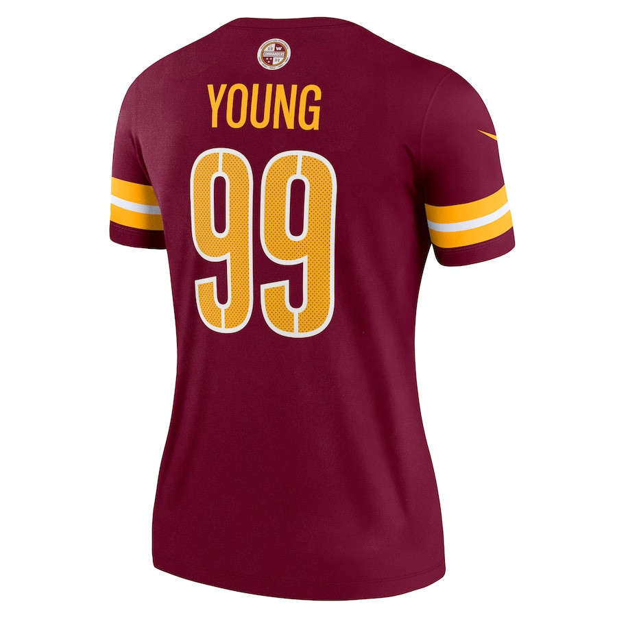 Chase Young Washington Commanders Women's Legend Jersey - Burgundy