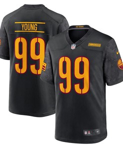 Chase Young Washington Commanders Youth Alternate Game Jersey - Black