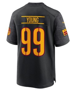 Chase Young Washington Commanders Youth Alternate Game Jersey - Black