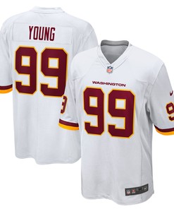 Chase Young Washington Football Team Game Jersey White Nfl