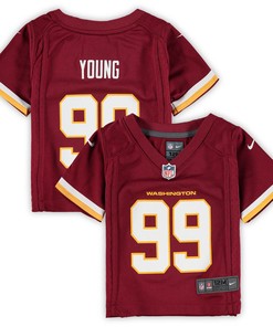 Chase Young Washington Football Team Infant Game Jersey - Burgundy Nfl