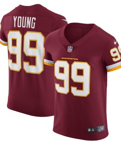 Chase Young Washington Football Team Vapor Elite Player Jersey - Burgundy Nfl