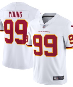 Chase Young Washington Football Team Vapor Limited Jersey - White Nfl