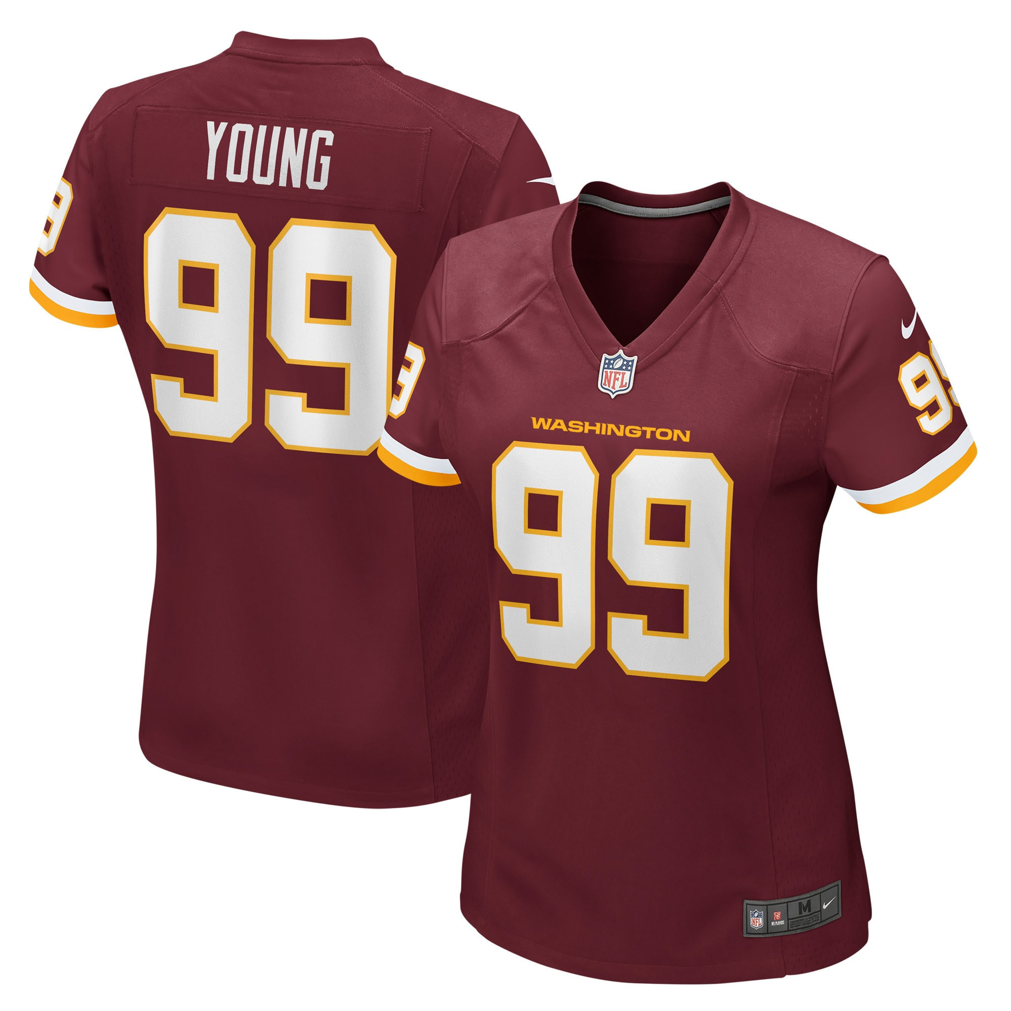 Chase Young Washington Football Team Womens Game Jersey Burgundy Nfl