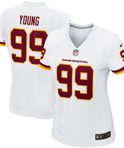 Chase Young Washington Football Team Womens Game Player Jersey - White Nfl