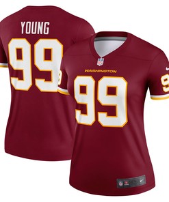 Chase Young Washington Football Team Womens Legend Jersey - Burgundy Nfl
