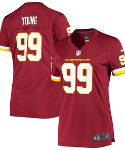 Chase Young Washington Football Team Womens Player Game Jersey - Burgundy Nfl