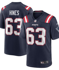 Chasen Hines New England Patriots Game Player Jersey - Navy