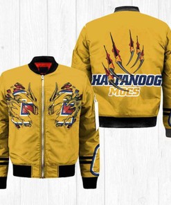 Chattanooga Mocs NCAA Claws Black Bomber Jacket Size S-5XL