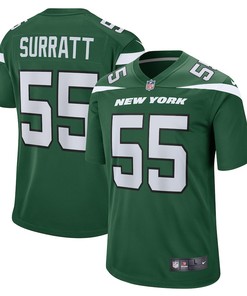 Chazz Surratt New York Jets Game Player Jersey - Gotham Green