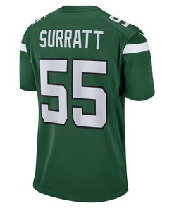Chazz Surratt New York Jets Game Player Jersey - Gotham Green