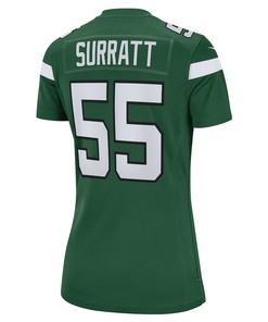 Chazz Surratt New York Jets Women's Game Player Jersey - Gotham Green