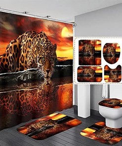 Cheetah Shower Curtain for a Unique Animal Print Bathroom Decor 