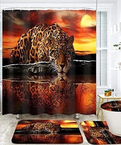 Cheetah Shower Curtain for a Unique Animal Print Bathroom Decor 