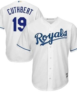 Cheslor Cuthbert Kansas City Royals Home Cool Base Player Jersey - White