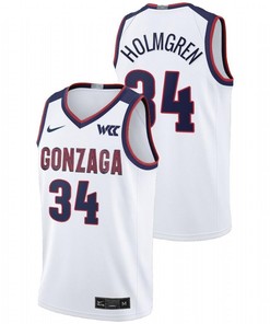 Chet Holmgren 34 Gonzaga Bulldogs 2023 College Basketball Limited Men Jersey - White