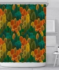 Chic Floral Shower Curtain Modern Bathroom Decor