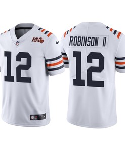 Chicago Bears 100th Anniversary Allen Robinson Ii White Classic Limited Jersey