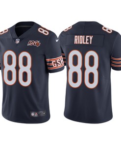Chicago Bears 100th Anniversary Riley Ridley Navy Limited Jersey