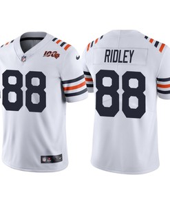 Chicago Bears 100th Anniversary Riley Ridley White Classic Limited Jersey