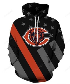 Chicago Bears 3D Hoodie Zip Hoodie