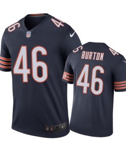 Chicago Bears #46 Michael Burton Nike Color Rush Navy Jersey