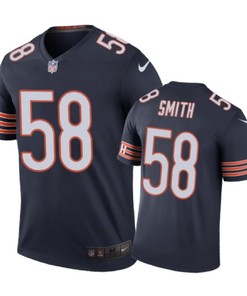 Chicago Bears #58 Roquan Smith Nike Color Rush Navy Jersey