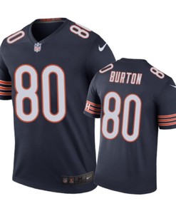 Chicago Bears #80 Trey Burton Nike Color Rush Navy Jersey