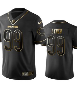 Chicago Bears Aaron Lynch Black Golden Edition 2019 Vapor Untouchable Limited Jersey - Mens