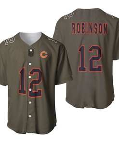 Chicago Bears Allen Robinson #12 Great Player Nfl Salute To Service Retired Player Limited Olive Jersey Style Gift For Bears Fans Baseball Jersey