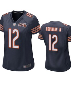 Chicago Bears Allen Robinson Ii Navy 100th Season Game Jersey - Womens