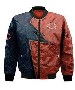 Chicago Bears Bomber Abstract Pattern Sport- NFL