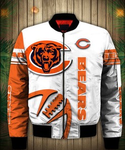 Chicago Bears Bomber Jacket Graphic balls gift for fans