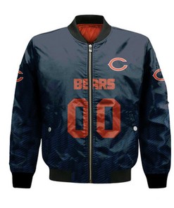 Chicago Bears Bomber Jacket Logo Sport Ombre  - NFL