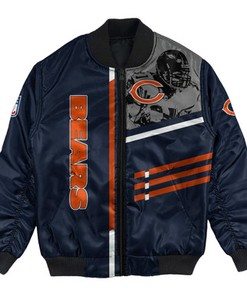 Chicago Bears Bomber Jacket Personalized Football For Fan- NFL