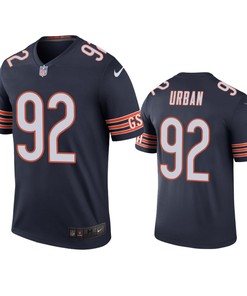 Chicago Bears Brent Urban Navy Color Rush Legend Jersey