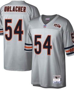 Chicago Bears Brian Urlacher Platinum Nfl 100 Retired Player Legacy Jersey