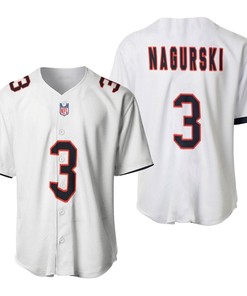 Chicago Bears Bronko Nagurski #3 Great Player Nfl American Football Team Custom Game White 3d Designed Allover Gift For Bears Fans Baseball Jersey