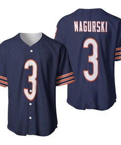 Chicago Bears Bronko Nagurski #3 Great Player Nfl American Football Team Legacy Vintage Navy 3d Designed Allover Gift For Bears Fans Baseball Jersey