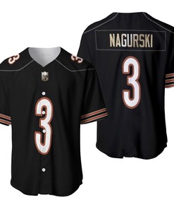 Chicago Bears Bronko Nagurski #3 Nfl American Football Legacy Vintage Navy 3d Designed Allover Gift For Bears Fans Baseball Jersey