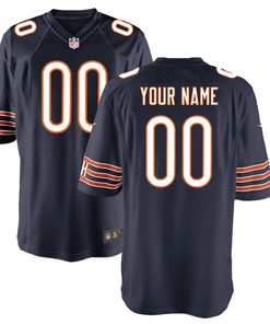 Chicago Bears Custom Game Jersey - Navy Custom Jerseys Nfl