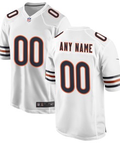 Chicago Bears Custom Game Jersey - White Custom Jerseys Nfl