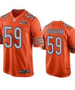 Chicago Bears Danny Trevathan Orange 100th Season Game Jersey - Mens