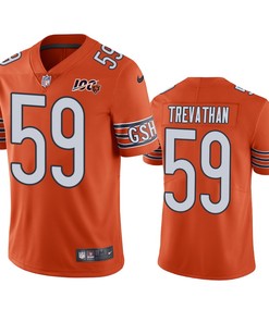 Chicago Bears Danny Trevathan Orange 100th Season Vapor Limited Jersey