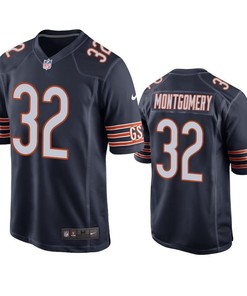 Chicago Bears David Montgomery 2019 Nfl Draft Navy Game Jersey