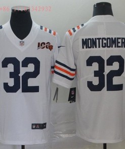 Chicago Bears David Montgomery #32 Nfl 100 2020 White Jersey Jersey