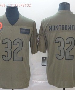 Chicago Bears David Montgomery #32 Nfl 2020 Camo Jersey Jersey