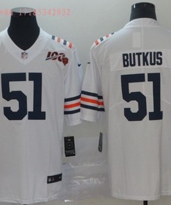 Chicago Bears Dick Butkus #51 Nfl 100 2020 White Jersey Jersey